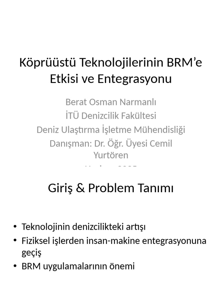 BRM Teknolojileri Sunumu | PDF