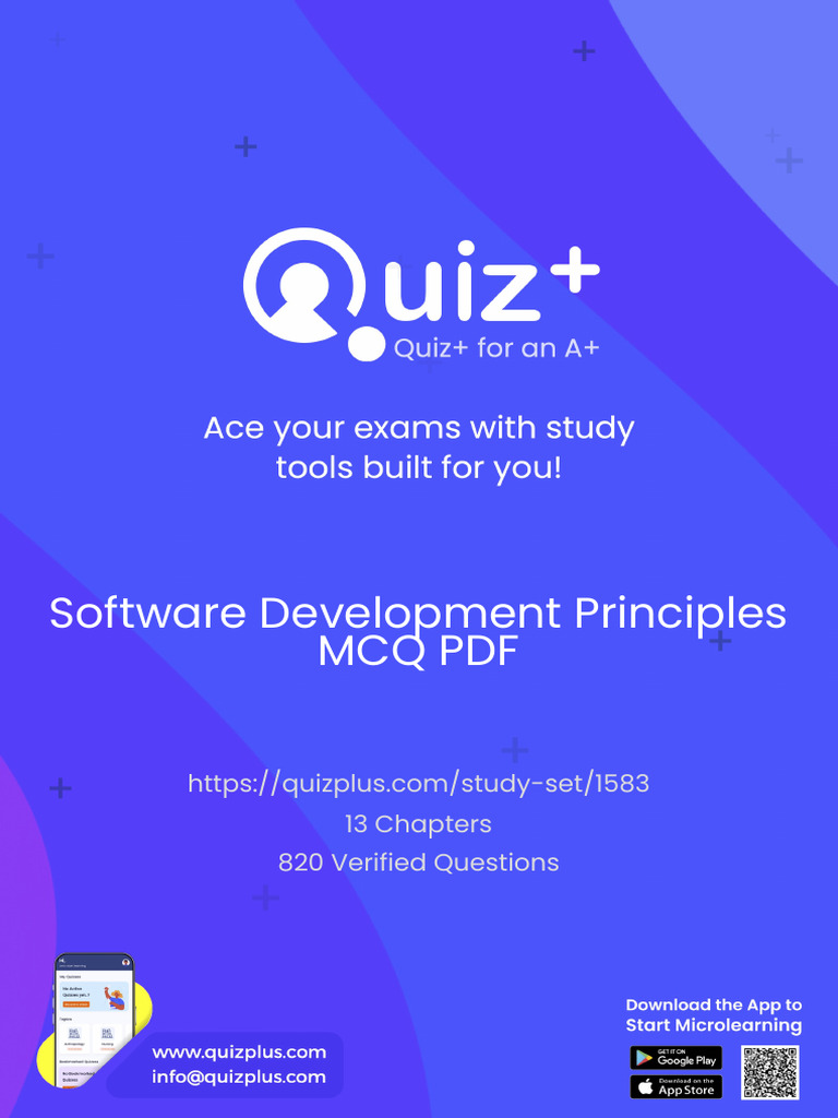 Software Development Principles MCQ Guide | PDF | Software Development ...