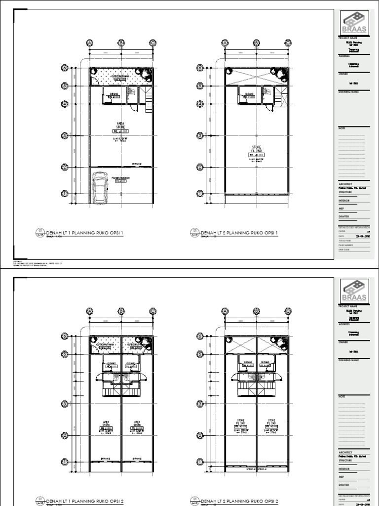 Ruko Planning Drawings and Details | PDF