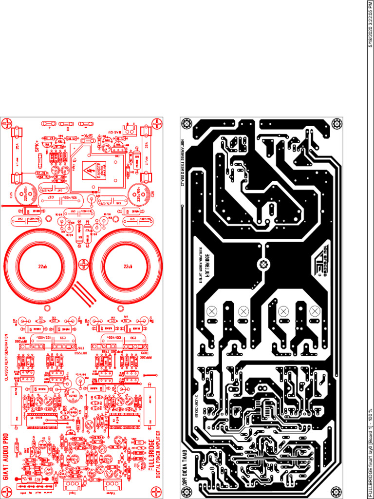 Full bridge class d pcb 214mmx94mm_250302_115522_251005_152731 | PDF