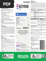 Biothrine C.E. 15: Insecticida Piretroide | PDF | Agua