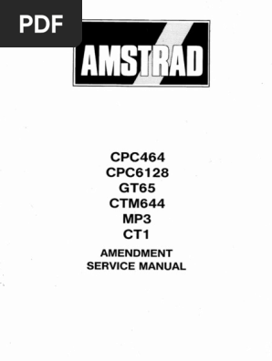 AMSTRAD GT65 User Manual - 1285318 - Text | PDF | Switch