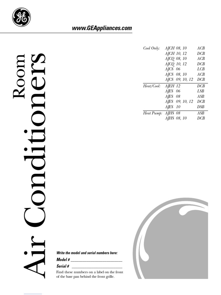 Air Conditioner User Manual Guide | PDF | Ac Power Plugs And Sockets ...