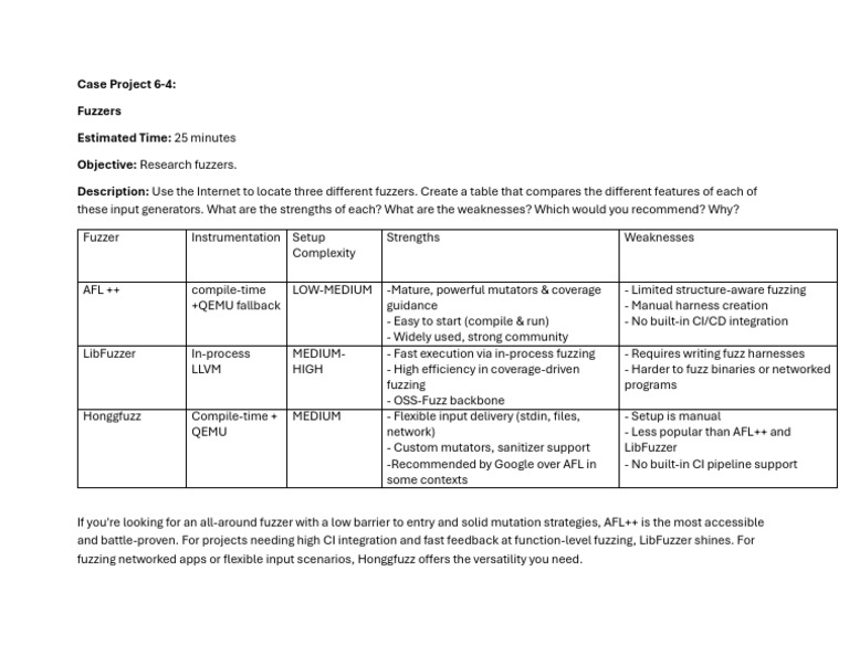 Case Project1 | PDF