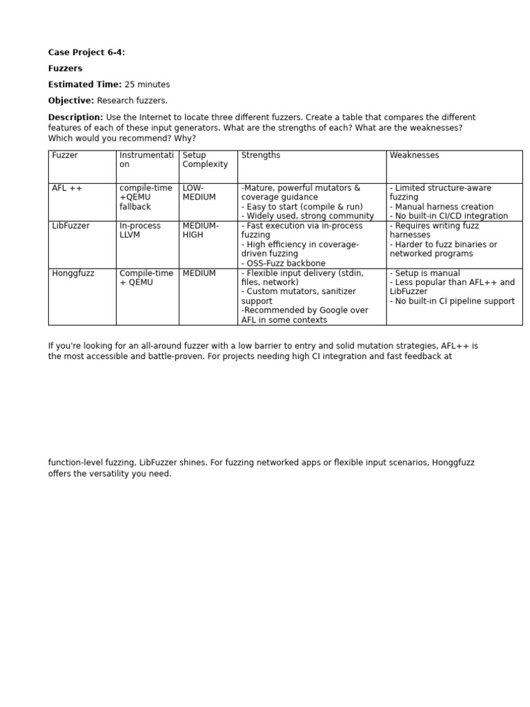 Case Project1 | PDF