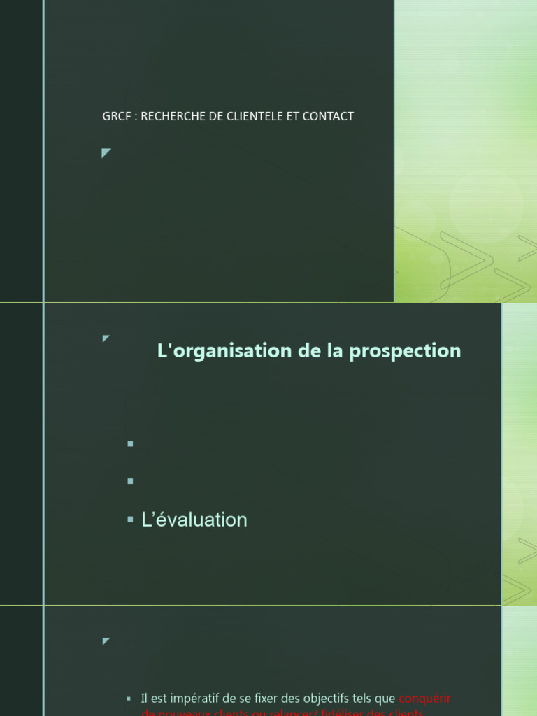 Stratégies de Prospection Clientèle Efficaces | PDF | Gestion de la ...