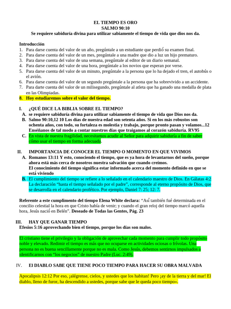 El Tiempo Es Oro | PDF | Cristo (título) | Creencia religiosa y doctrina