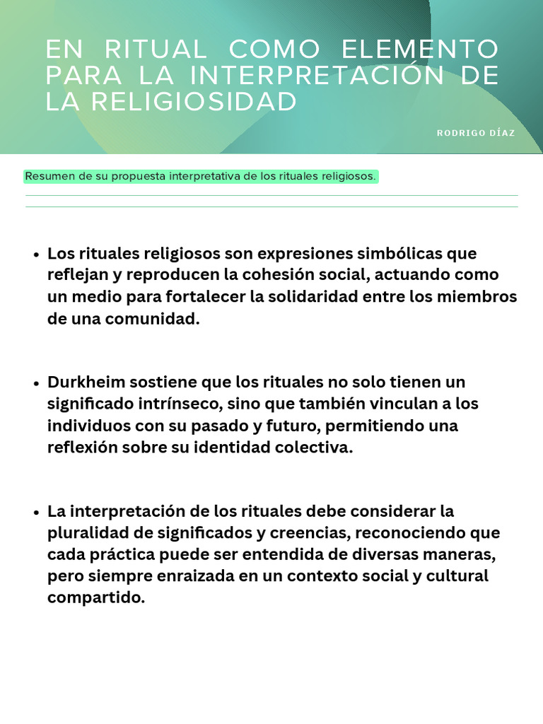 Rituales Religiosos | PDF