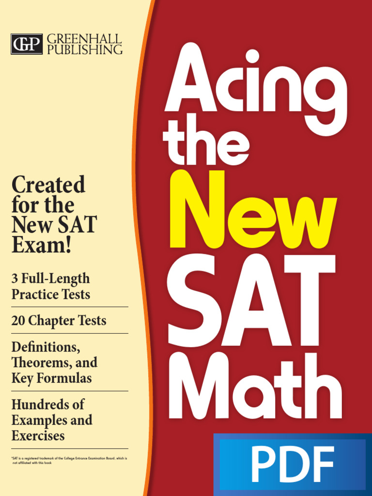 Acing the New SAT Math Guide | PDF | Equations | Numbers