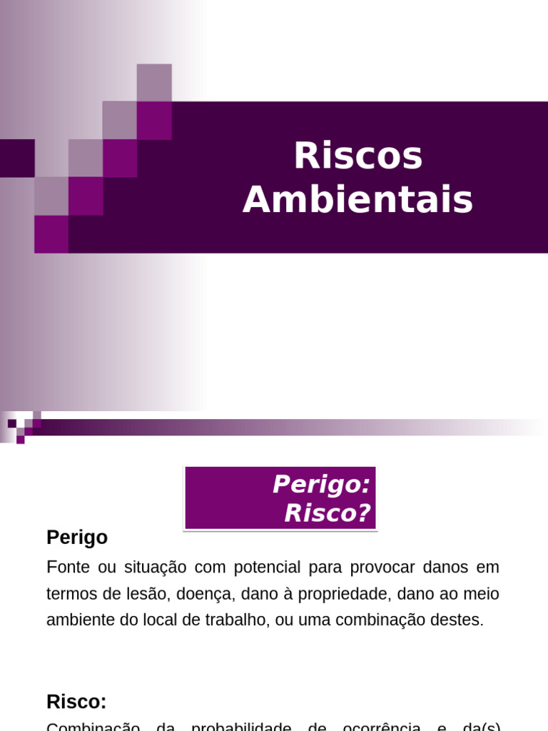 Identificação e Tipos de Riscos Ambientais | PDF | Calor | Química
