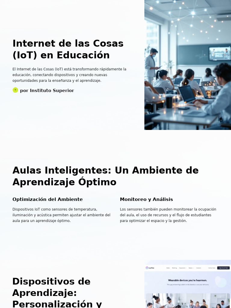 IoT Transformando la Educación | PDF | Internet de las Cosas | Enseñando