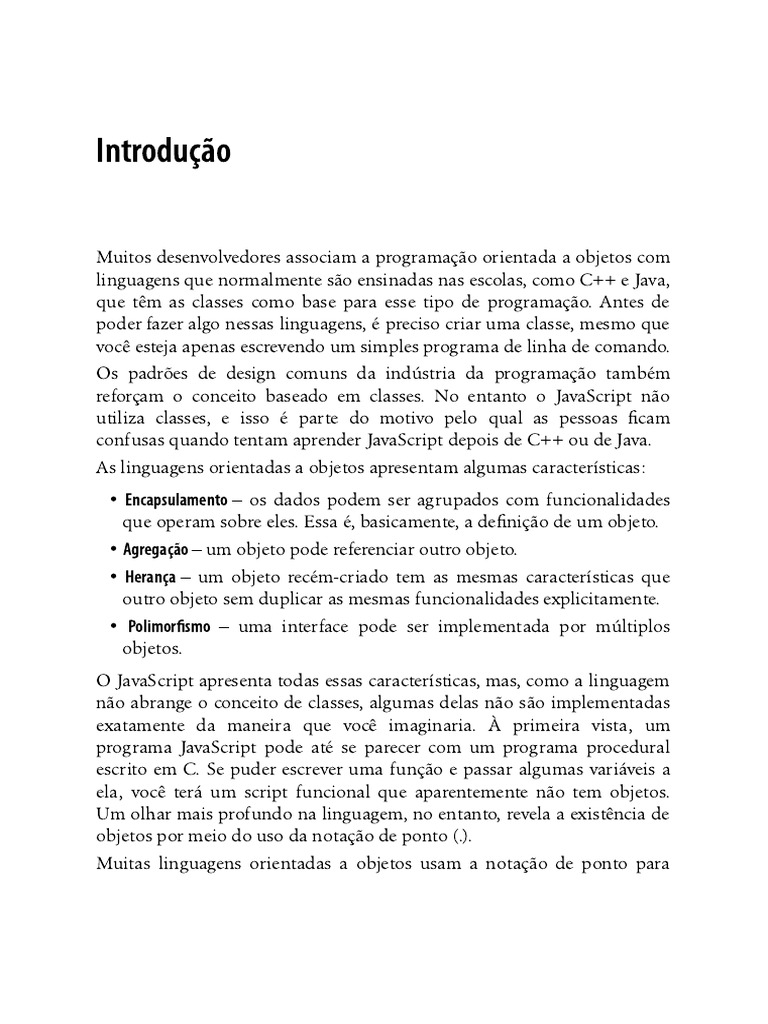 Programação Orientada a Objetos em JavaScript | PDF | Script Java ...