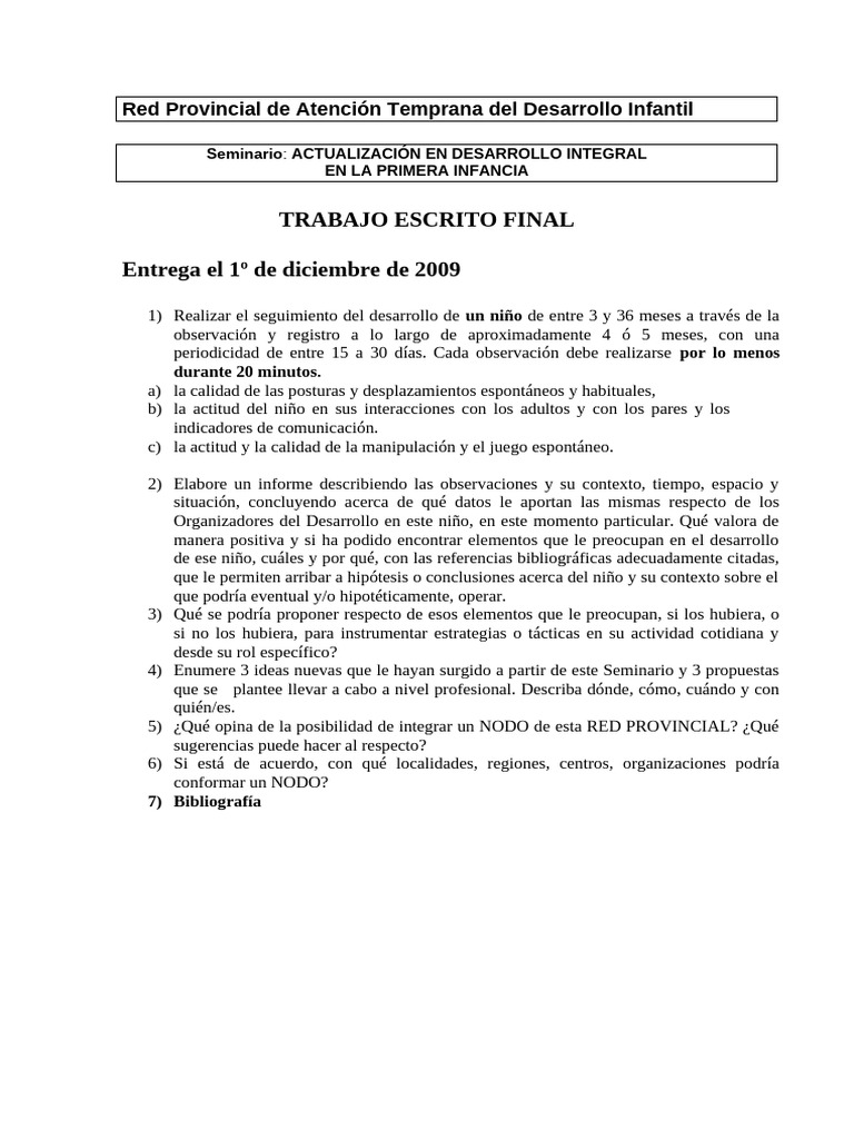 TP Final 2009 | PDF | Ciencias del comportamiento