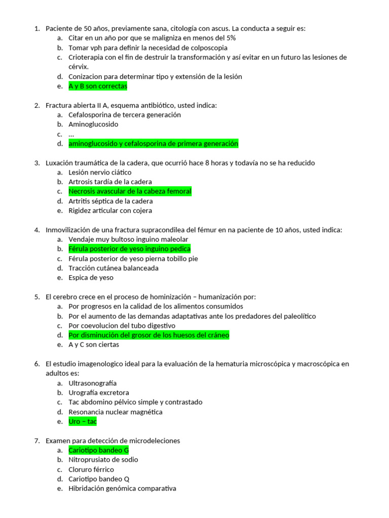 Examen General PUJ II-2018 | PDF | Enfermedad pulmonar obstructiva ...
