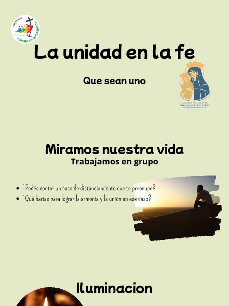 Unidad en la fe y armonía comunitaria | PDF