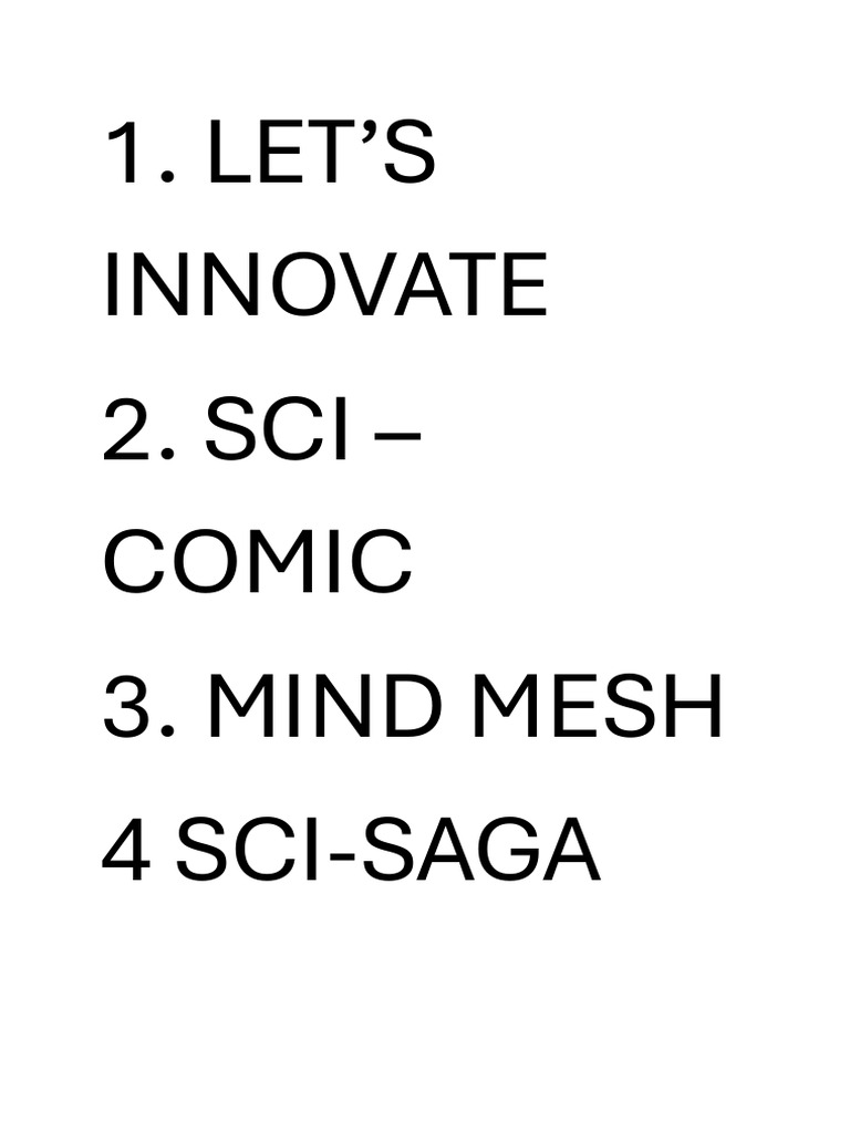 Creative Tech Project Ideas List | PDF