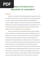 philosophy of assessment 2