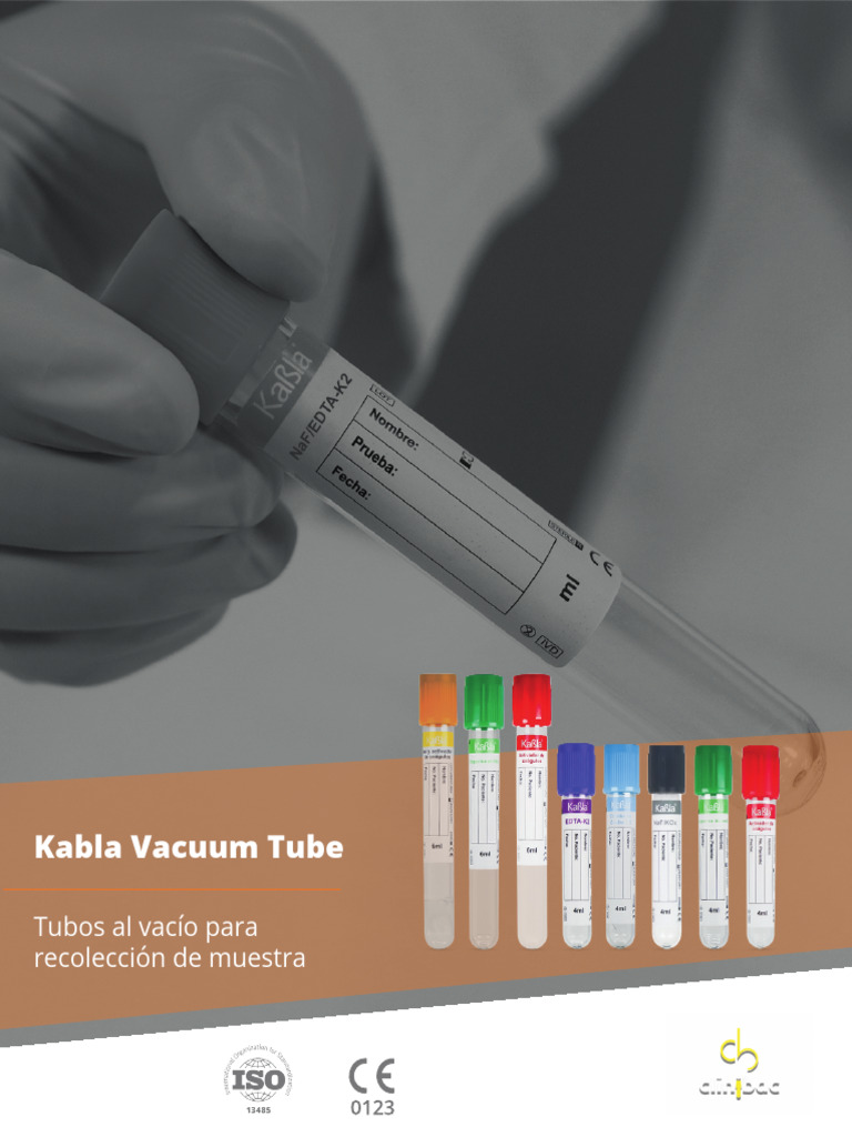 Tubos al vacío Kabla para muestras | PDF | Sodio | Química