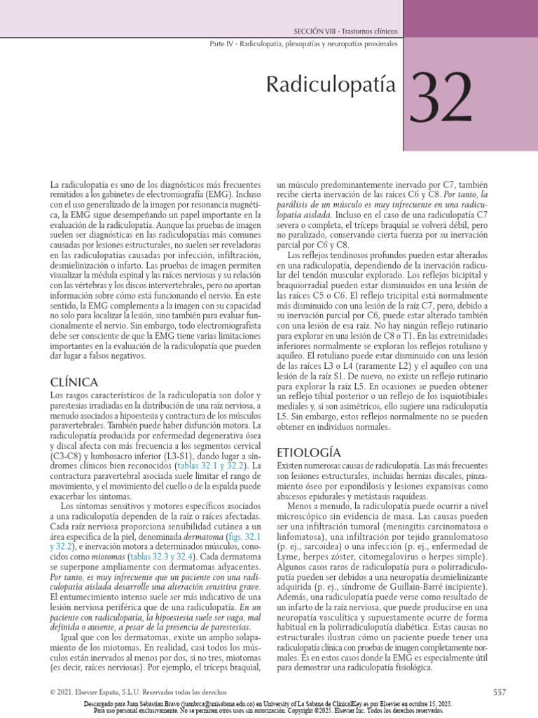 RADICULOPATIA | PDF | Nervio | Neuroanatomía