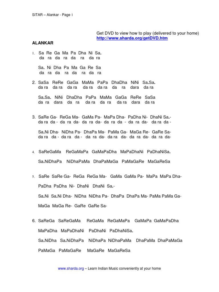 Sitar Alankars Pdf
