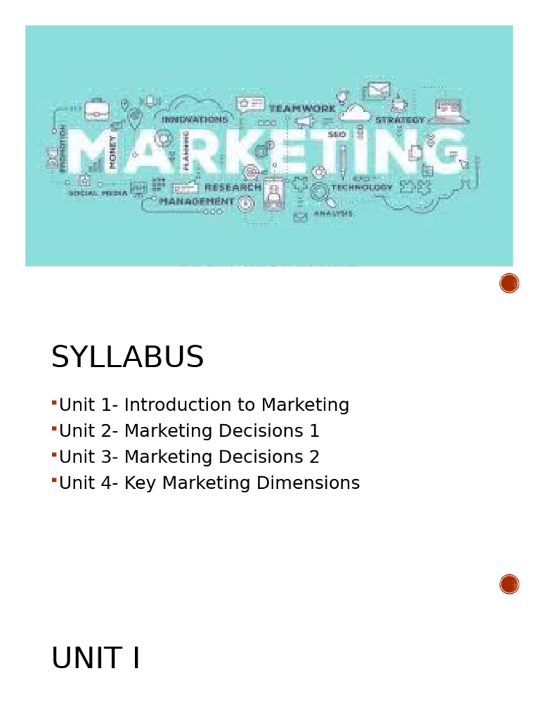 Comprehensive Marketing Syllabus Overview | PDF | Marketing | Consumer ...