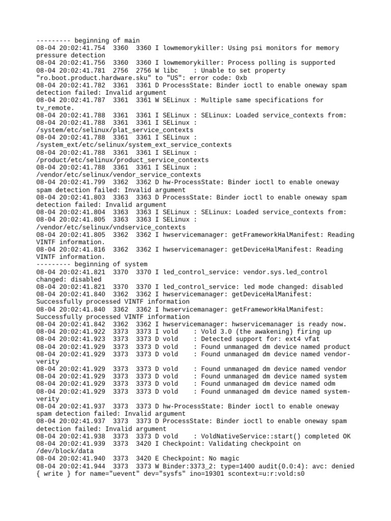 Android Memory and SELinux Logs | PDF | Operating System Technology ...