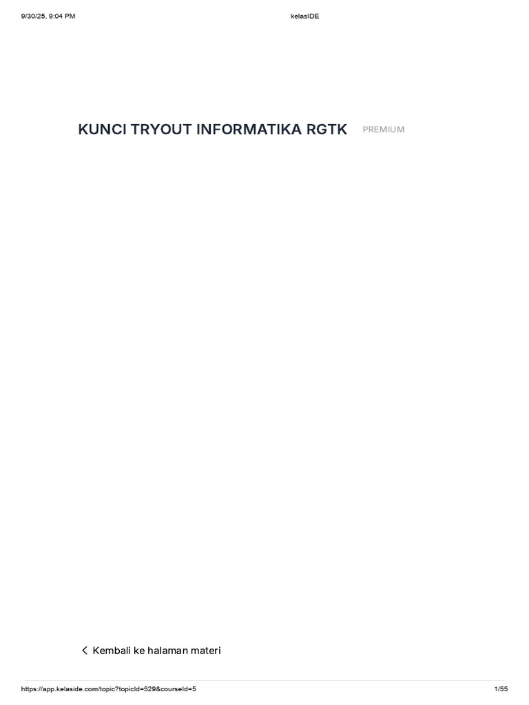 Jawaban Choice PPG Try Out | PDF