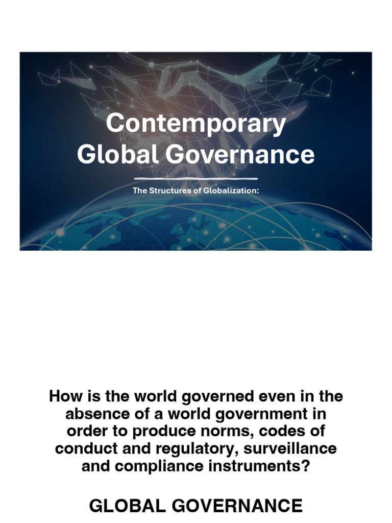 Understanding Global Governance Dynamics | PDF | United Nations ...