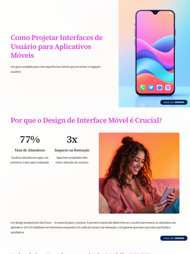 Guia de Design de Interfaces Móveis | PDF | Aplicativo para celular ...