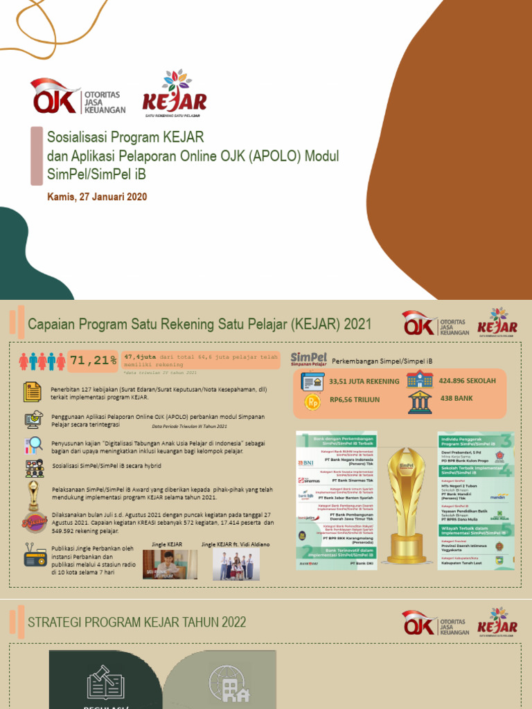 Program KEJAR: Inklusi Keuangan Pelajar | PDF