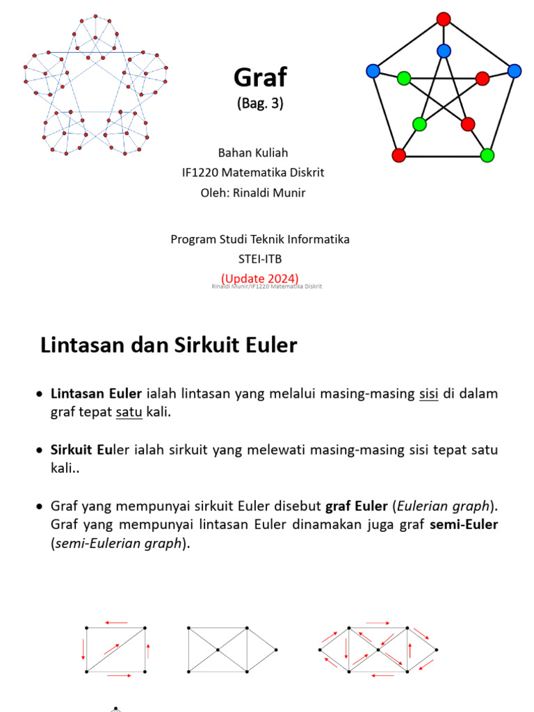 Lintasan dan Sirkuit Euler-Hamilton dalam Graf | PDF