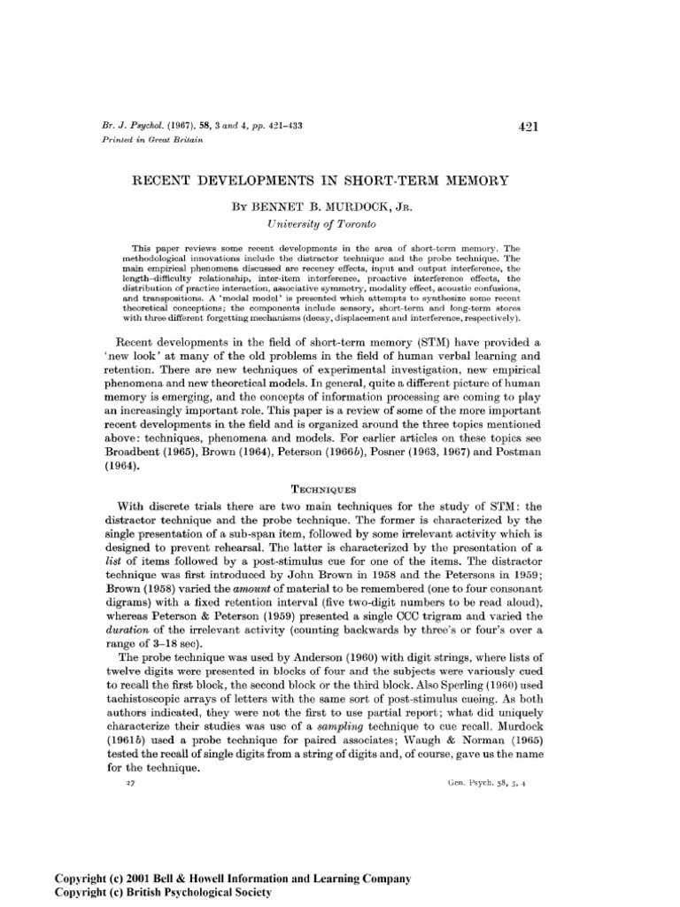10b.+Murdock,+B.+B.+ (1967) .+Recent+Developments+in+Short Term+Memory ...