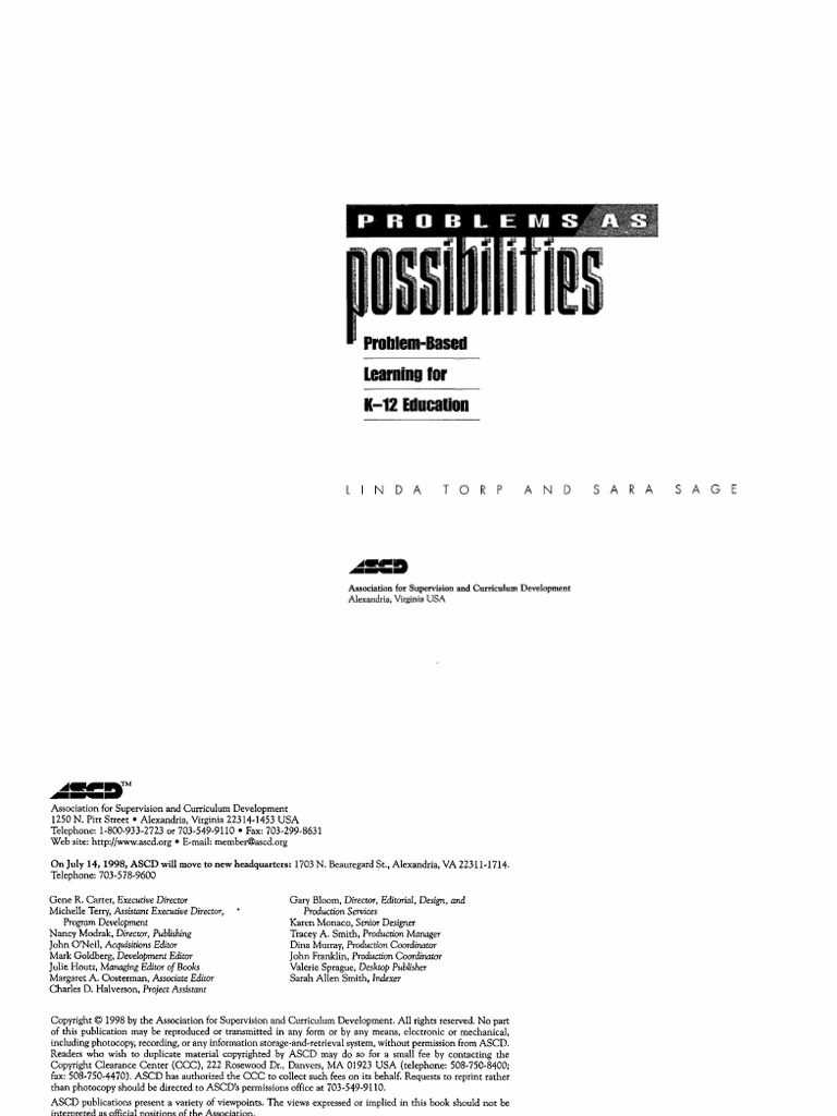 Problem-Based Learning in K-12 Education | PDF | Cognition | Learning
