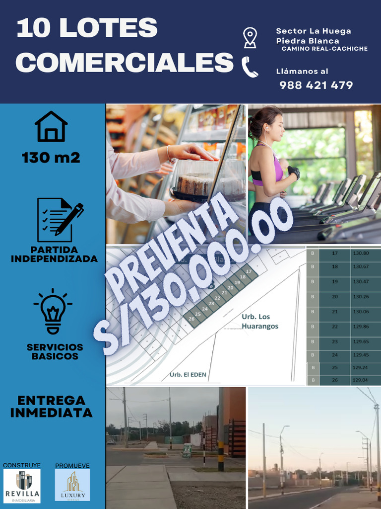 Venta de Lotes en La Huega, 130 m2 | PDF