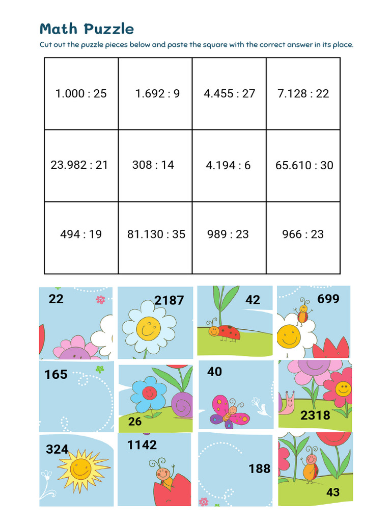 Math Puzzle Challenge and Solutions | PDF