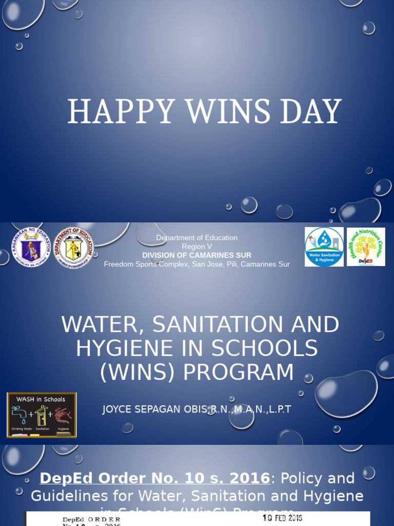 WASH in Schools Program Overview | PDF | Sanitation | Hygiene