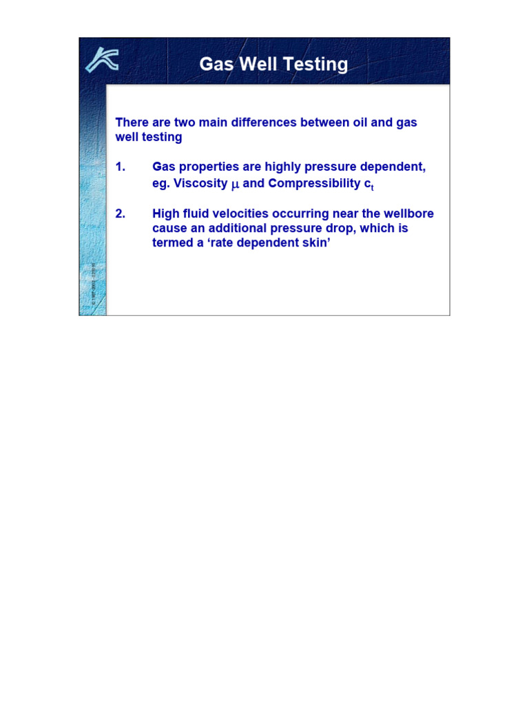 Gas Well Testing Techniques Explained | PDF | Fluid Dynamics | Gases