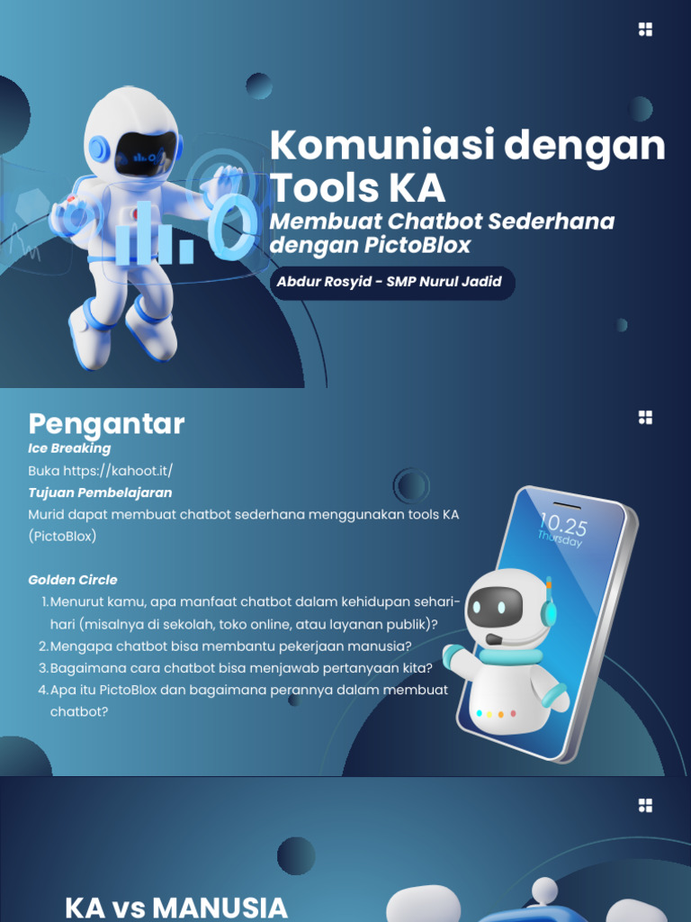 Chatbot Sederhana dengan PictoBlox | PDF