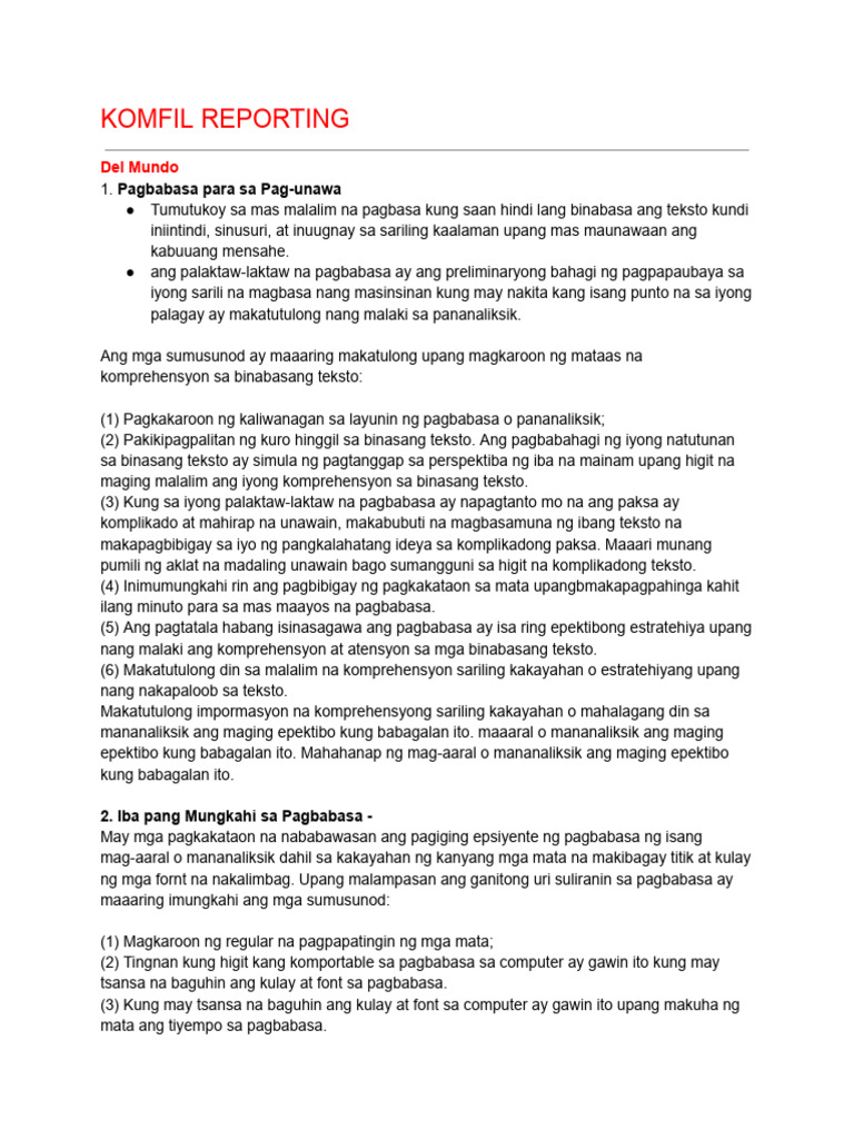 Komfil Docs | PDF