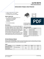 Ilct6/ Mct6: Optocoupler, Phototransistor Output, Dual Channel