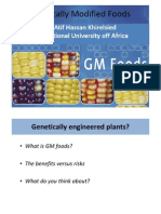 Genetically Modified Foods IUA 2011