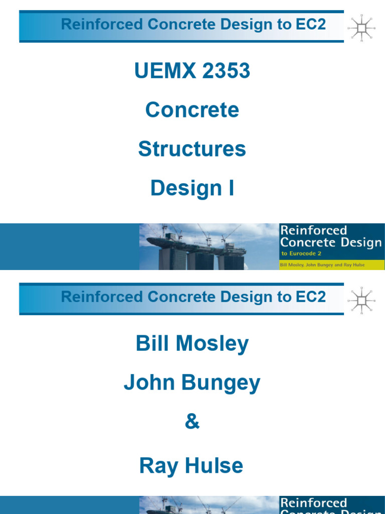 Reinforced Concrete Design Basics EC2 | PDF | Concrete | Reinforced ...