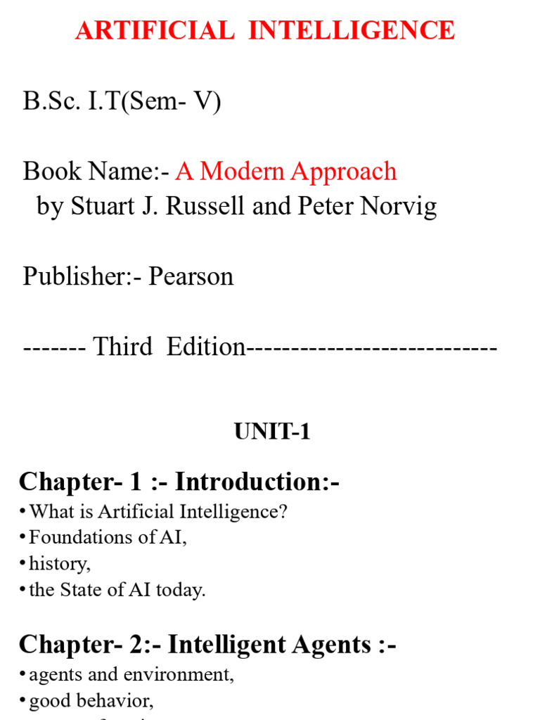 Foundations of Artificial Intelligence | PDF | Artificial Intelligence ...