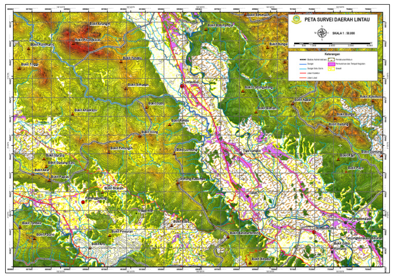 Survey Map of Lintau Region | PDF