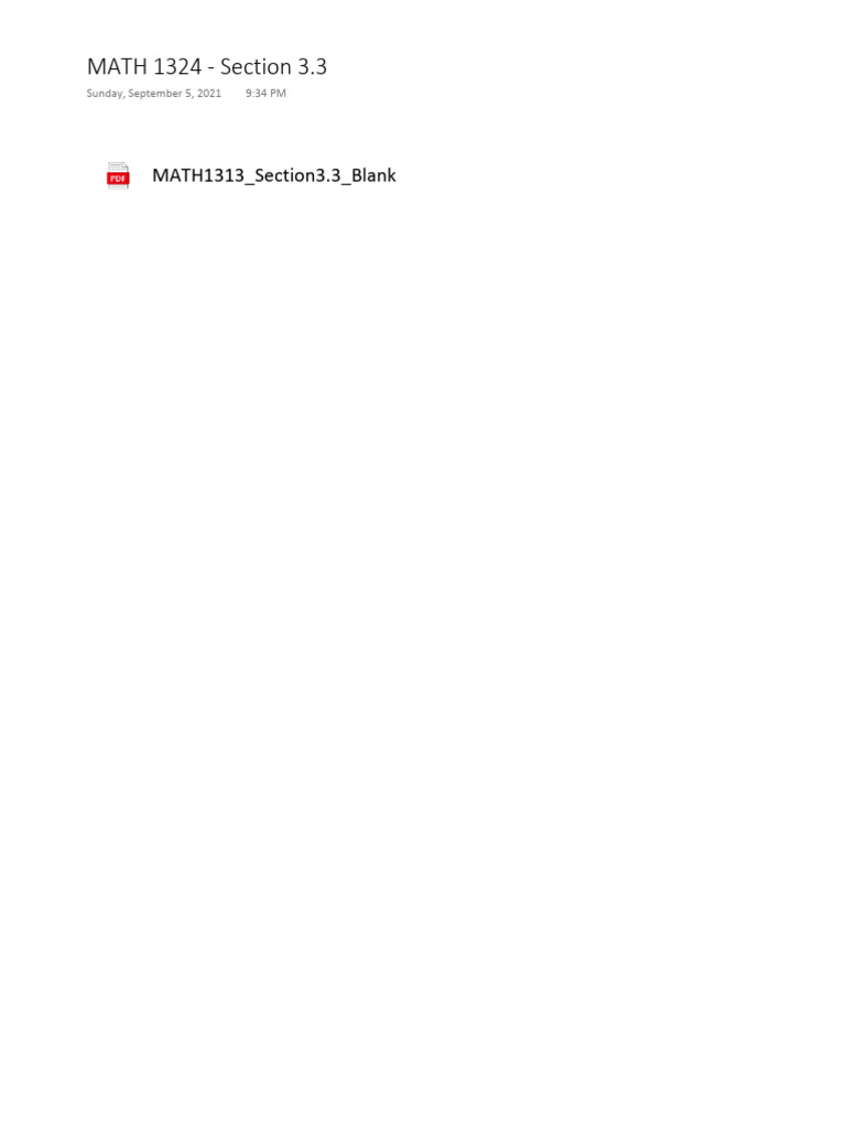 1313 - Section 3.3 - Completed Notes | PDF