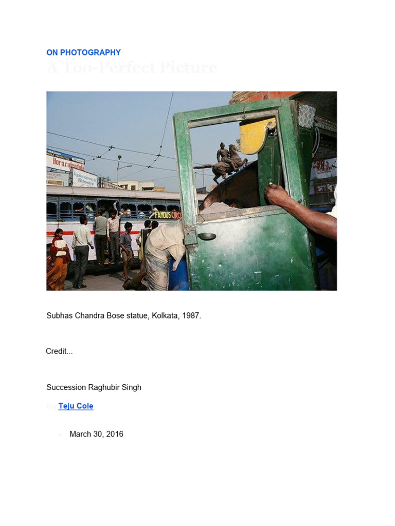 Critique of Steve McCurry's Photography | PDF