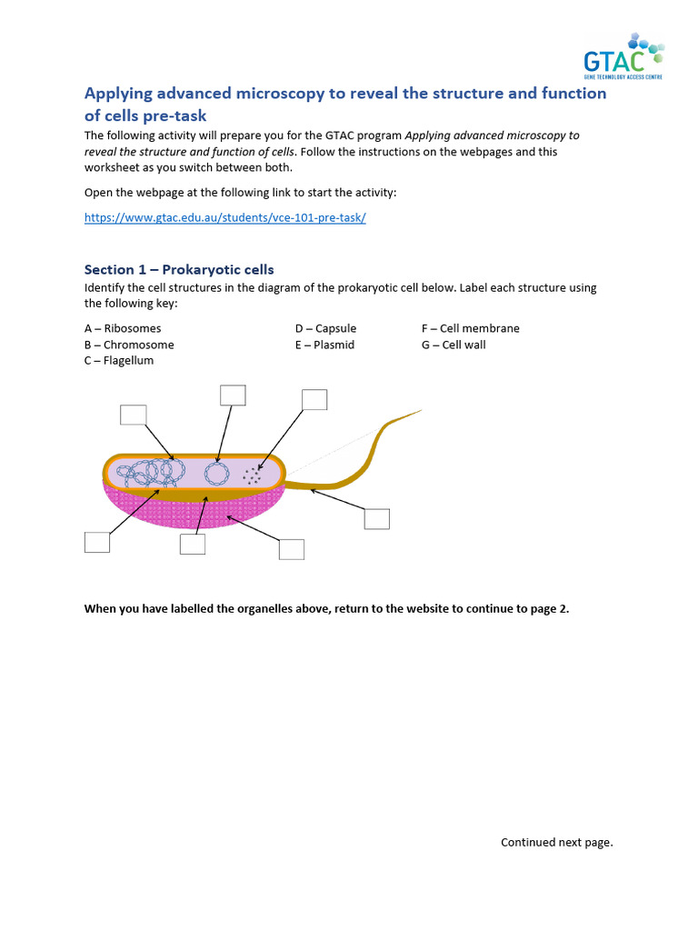 Advanced Microscopy Cell Structure Guide | PDF | Cell (Biology) | Organelle
