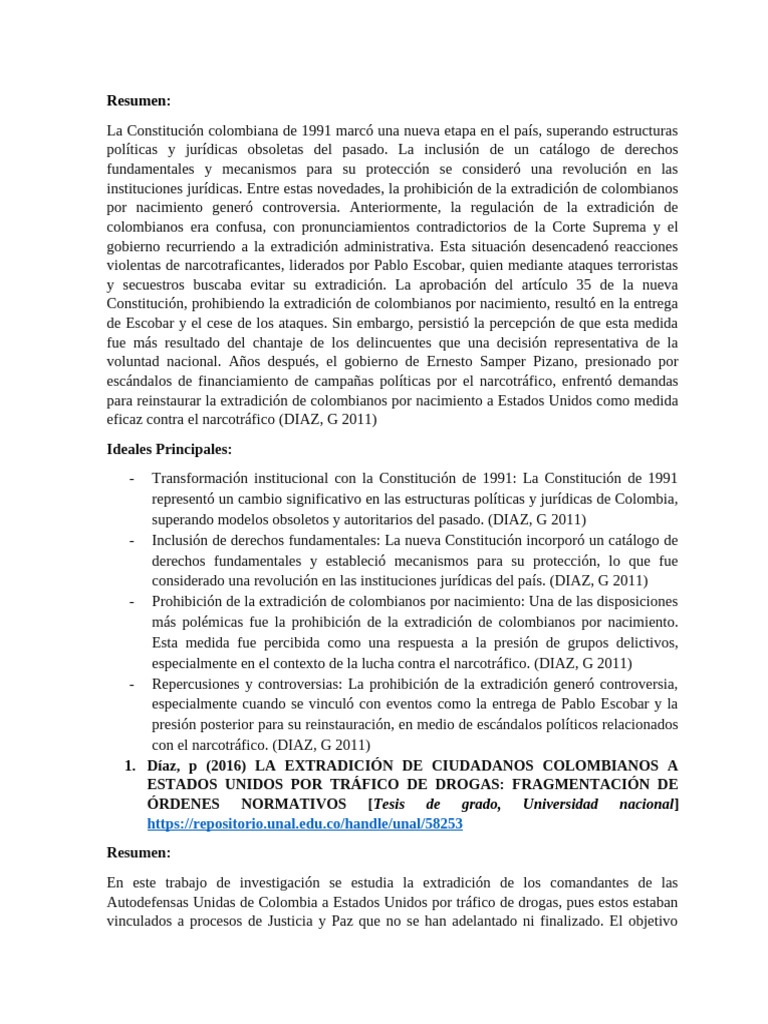 Impacto de la Constitución de 1991 en Colombia | PDF | Derechos humanos ...