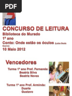 EB1 SOBRAL Concurso de Leitura Murado 1º ano 2012