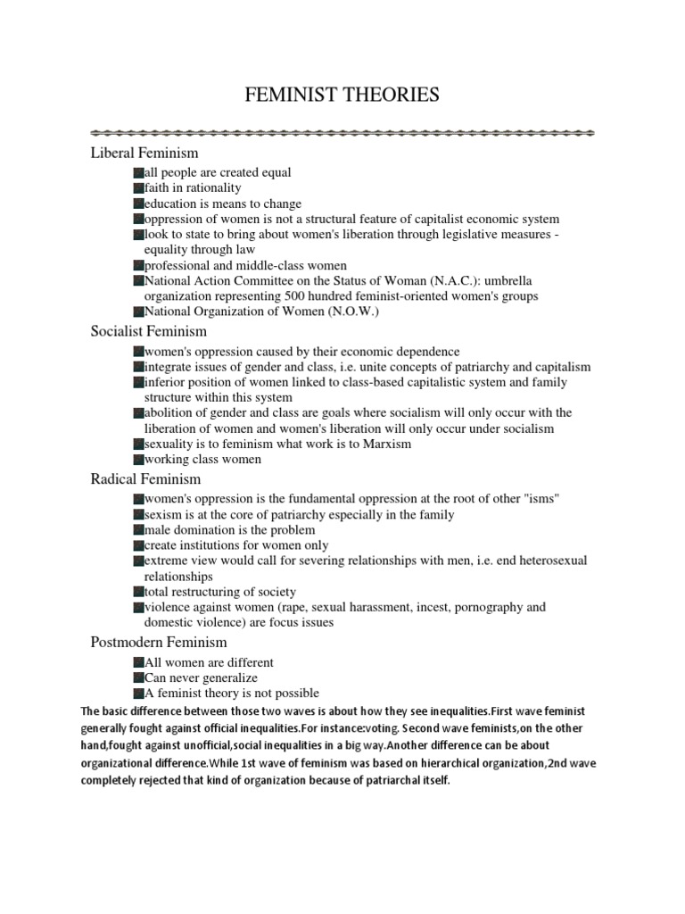 Feminist Theories | PDF | Feminism | Gender Studies